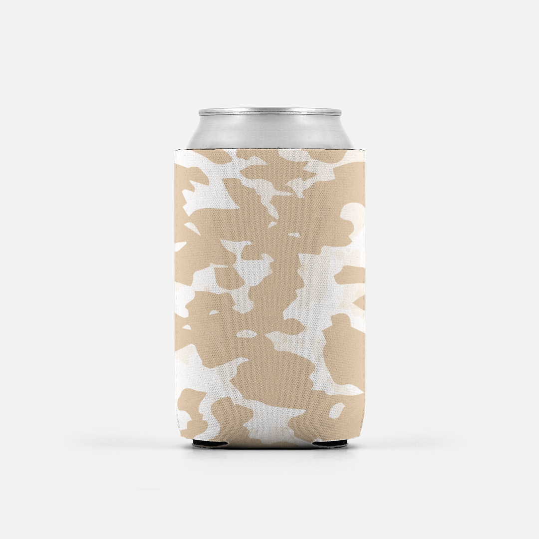 Mocha Cow Print Cowhide Koozie